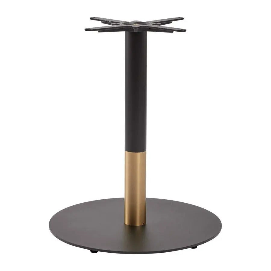 BOSTON SLEEK - BLACK AND GOLD LARGE ROUND - DINING - Yumen Global Furniture