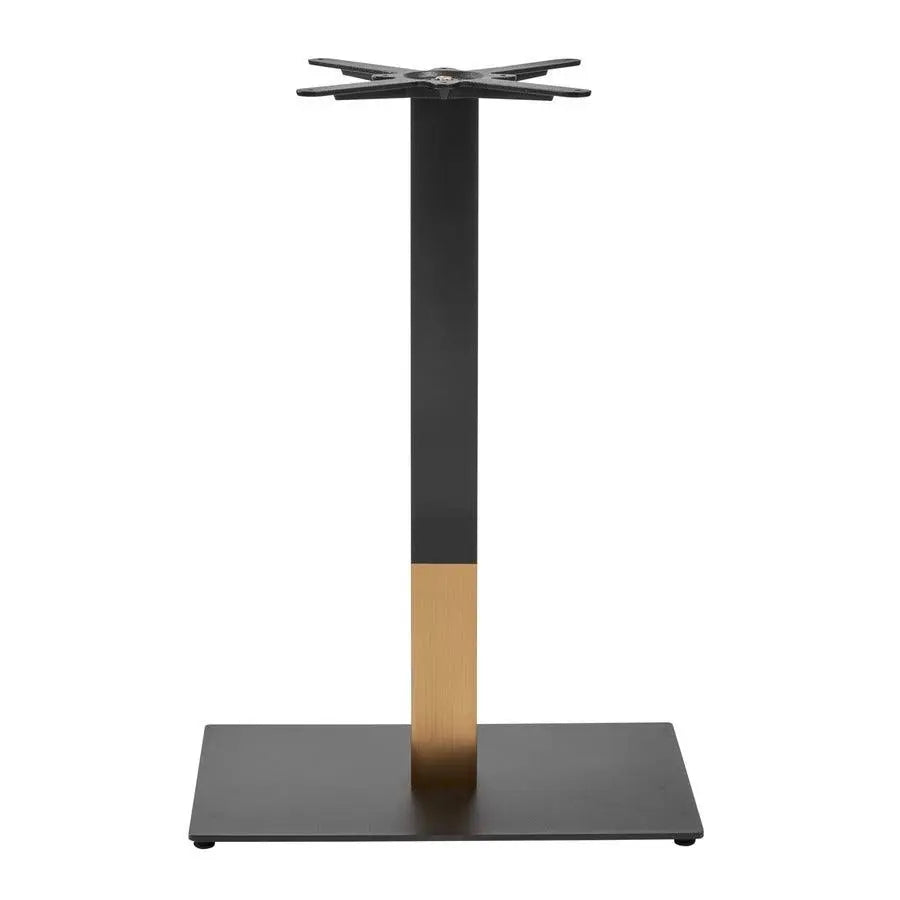 BOSTON SLEEK - BLACK AND GOLD SMALL RECT - MID HEIGHT - Yumen Global Furniture