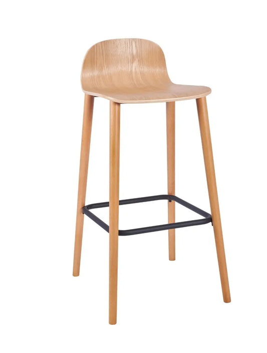 Copenhagen High Stool - Wood Legs YuMen Furniture