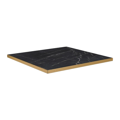 OMEGA LAMINATE TABLE TOP - BLACK MARBLE - Yumen Global Furniture