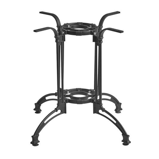 ORLEANS - 4 Leg Table Base - Black Aluminium - Large Dining YuMen Furniture