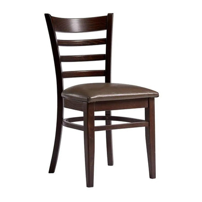 SHELDON SIDE CHAIR - MEDIUM BROWN - Yumen Furniture